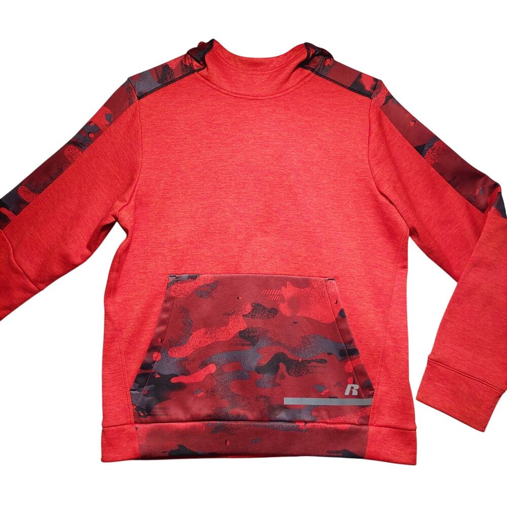 Russell Pullover Hoodie Red Camo YXL (14-16) boys outerwear